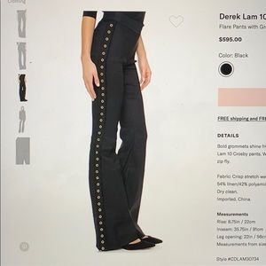 Derek Lam 10 Crosby Flared Trouser Pant